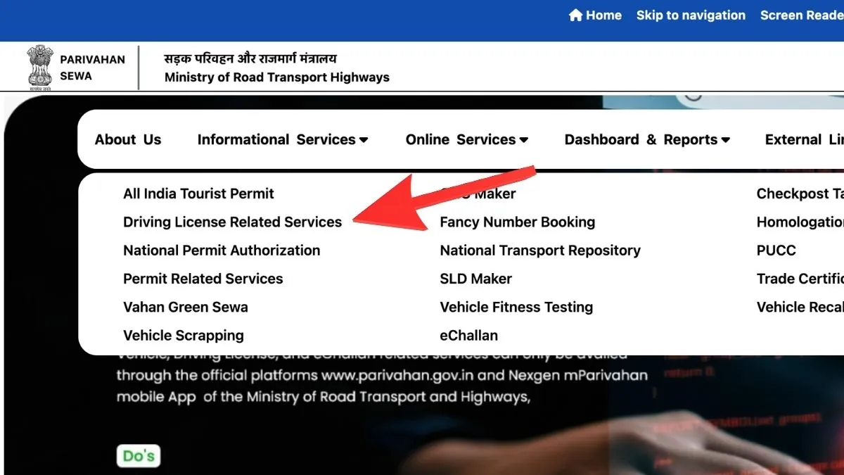Step-by-Step Visual Walkthrough: How to Apply for Driving Licence (DL) Online on Sarathi Parivahan Portal