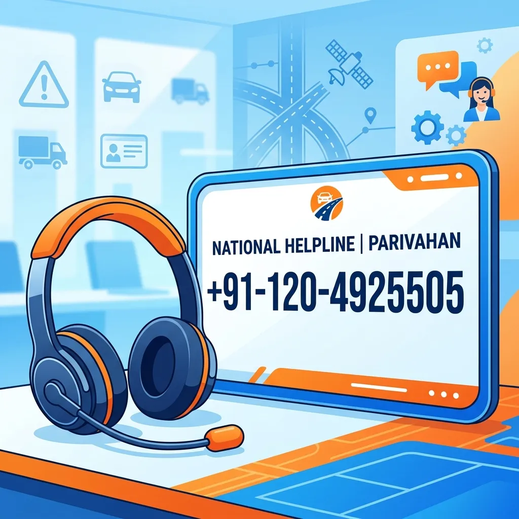 National Parivahan Helpline Number +91-120-4925505